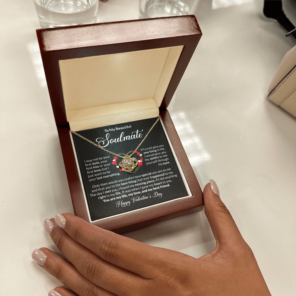 My Missing Piece - Love Knot Necklace For Gorgeous Soulmate