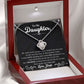 My Whole World - Love Knot Necklace For Lovely Daughter