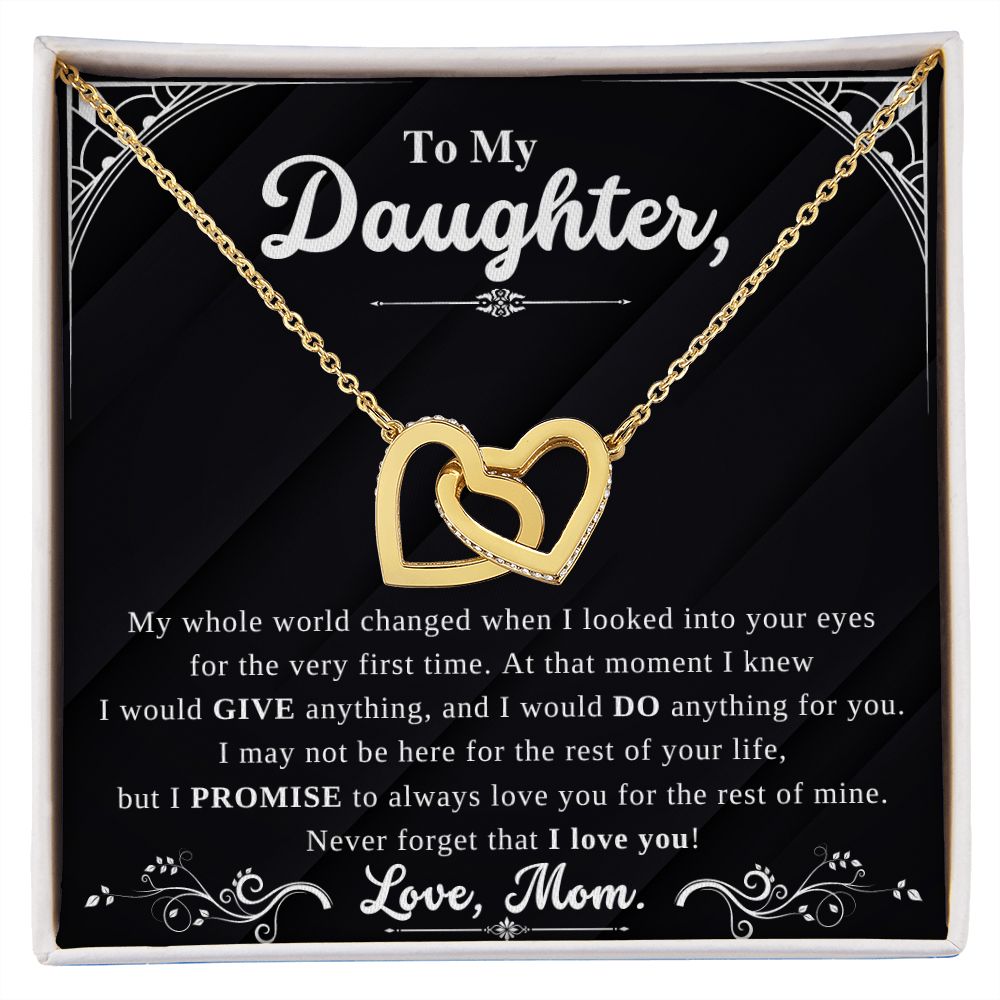 Daughter - Forever Interlocking Heart Necklace