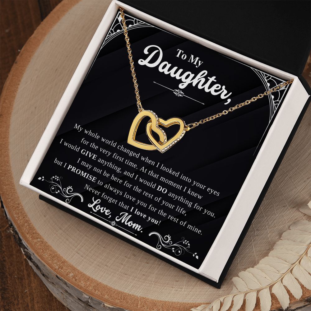 Daughter - Forever Interlocking Heart Necklace