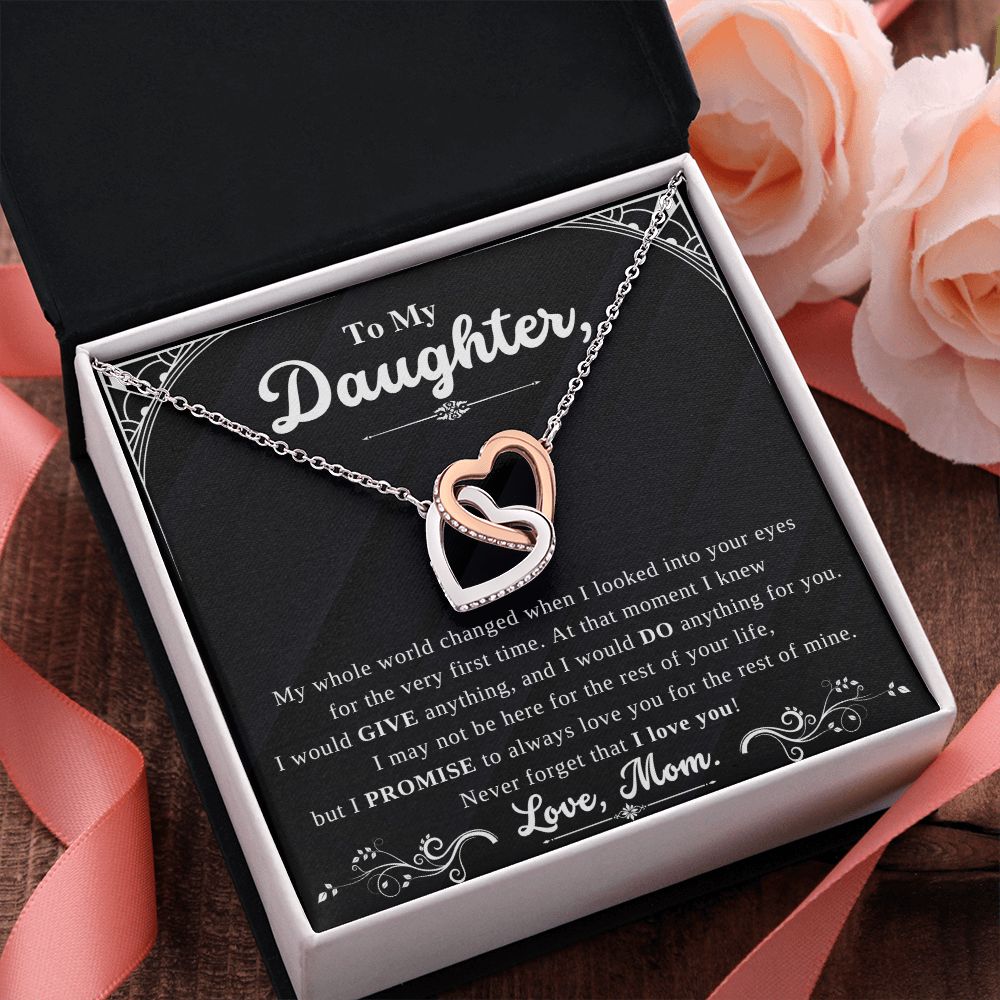 Daughter - Forever Interlocking Heart Necklace