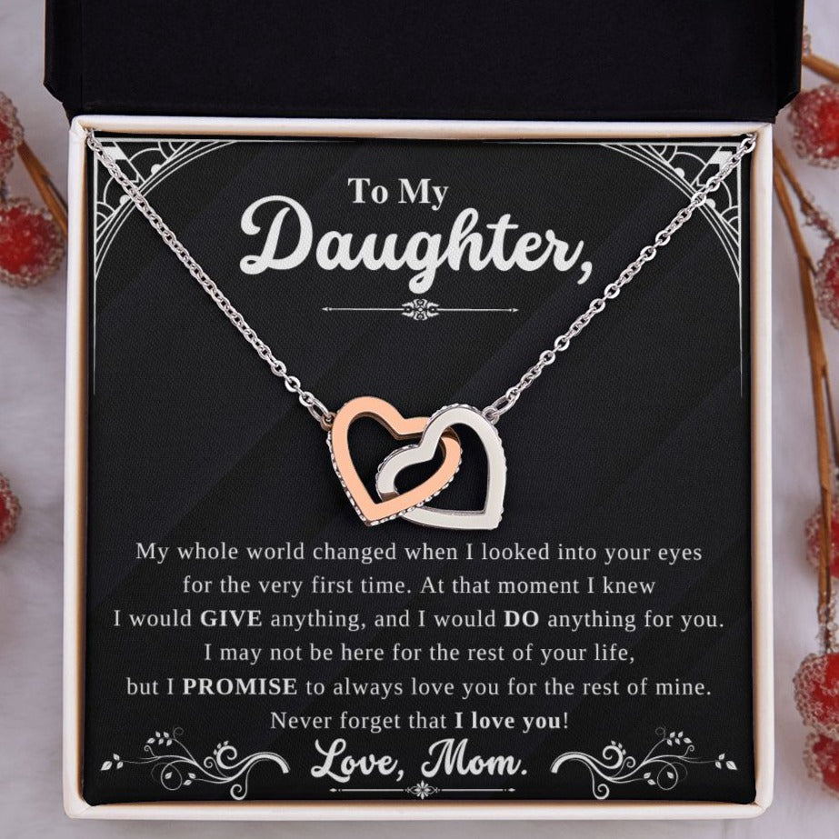 Daughter - Forever Interlocking Heart Necklace