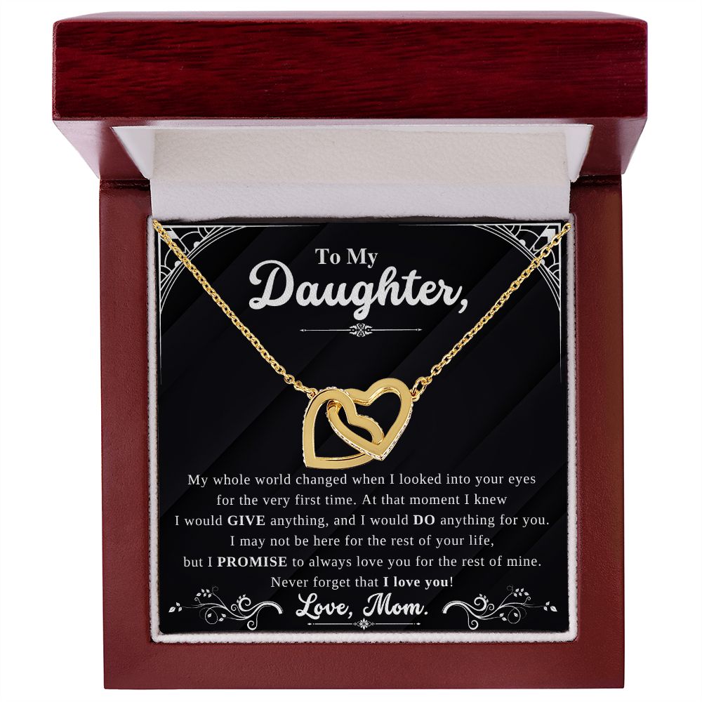 Daughter - Forever Interlocking Heart Necklace