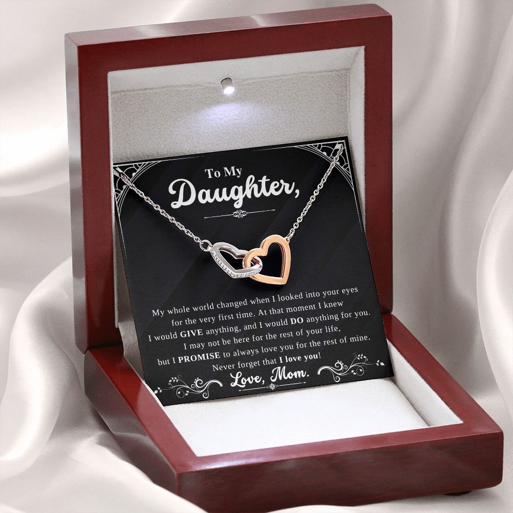 Daughter - Forever Interlocking Heart Necklace