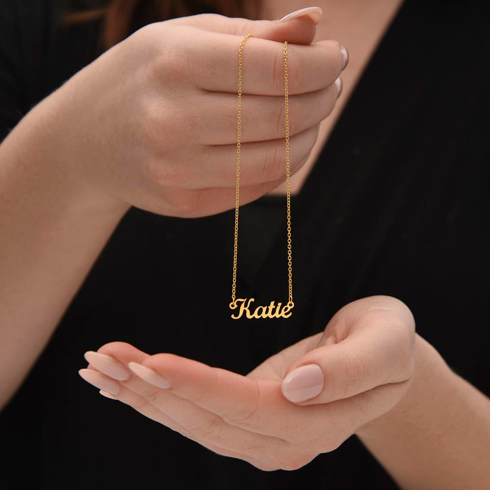 My Heart - Personalized Name Necklace For Precious Wife